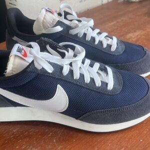Nike Blue and White Classic Sneakers